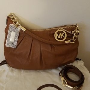 (New) Leather Erin Michael Kors Handbag.